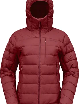 Norrona - Doudoune en duvet recyclé - Femund Down700 Zip Hood W Port en Nylon - Taille S - Bordeaux - Norröna - FashionsVida