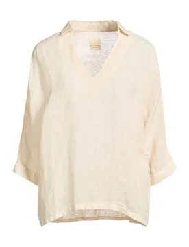 Lino Top Mujer Beige S Mujer - 120% Lino - FashionsVida