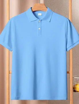 Camisa polo de manga corta con cuello de contraste a rayas azul marino clásico para niños, adecuada para la escuela, fiestas y uso diario 15Y - Shein - FashionsVida