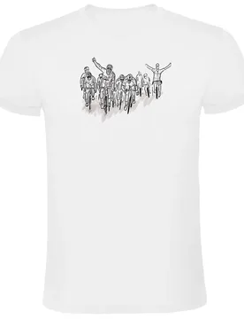Maglietta A Maniche Corte Peloton White - Kruskis - FashionsVida