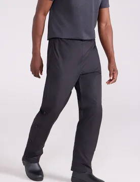 Downpour Mens Waterproof Trousers - Black - Black - Size: M - Mountain Warehouse - FashionsVida
