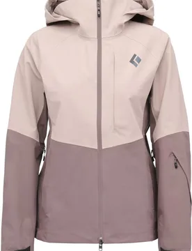 Veste de ski de randonnée imperméable et respirante - W Recon Stretch Shell Pale Mauve Dark Mauve en Nylon - Taille L - Black diamond - FashionsVida