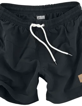 Badeshort - Block Swim Shorts - S bis 4XL - für Männer - Größe M - schwarz - Männer - male - Urban classics - FashionsVida