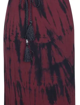 Kleid lang für Damen rot/schwarz "Batik Maxikleid" von - Frauen - female - RED by EMP - FashionsVida