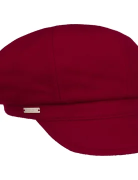 Wolena Newsboy Cap by - dark red - Damen - Size: One Size - Seeberger - FashionsVida