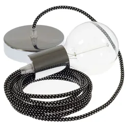 Cables Suspension Luminaire Rt41 Stars 3d 1 M Black / White / Chrome Plated One Size