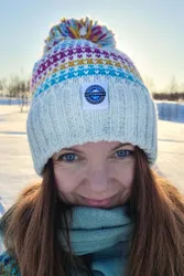 Candy Stripe Nordic Knit Unisex Bobble Hat - - Size: ONESIZE