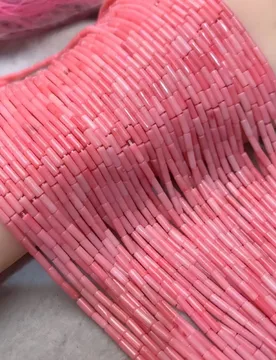 String bamboo coral pink pillar 2*6mm for DIY jewelry accessory 38cm making wholesale - Aliexpress - FashionsVida