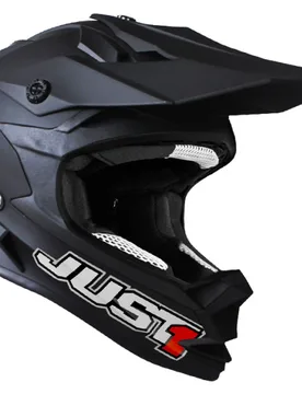 Casco Moto da Bambino Cross Enduro J32 SOLID Nero Opac taglia M - JUST1 - FashionsVida