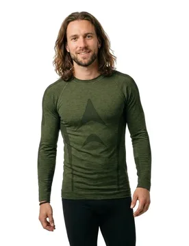 T-shirt à Manches Longues Wolf 6160 Green L-XL - Lasting - FashionsVida