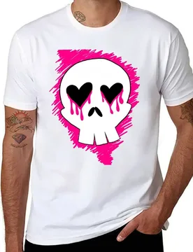 Emo Skull T-Shirt cotton t shirt pack t shirt personalised T-Shirt - Aliexpress - FashionsVida