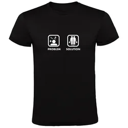 Problem Solution Padel Short Sleeve T-shirt Black S