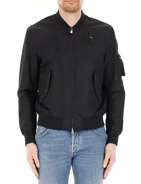Blauer Bomber con zip NERO M - Blauer - FashionsVida
