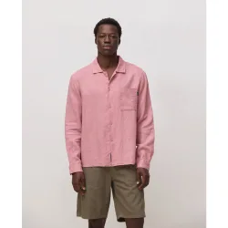 Camisa de hombre 100% lino breeze sienna