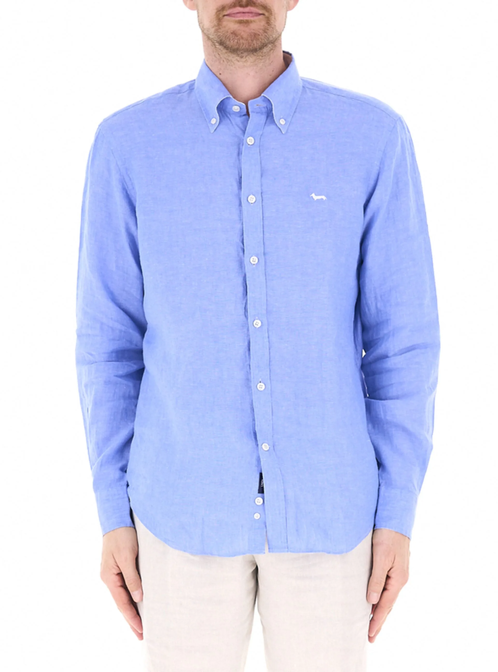 Camicia in lino AZZURRO CHIARO M - Harmont & Blaine - FashionsVida