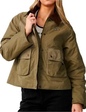 Bossa nova waxed chore jacket chaquetas mujer Verde (XS) - Rip curl - FashionsVida