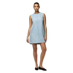 Vestito Corto Senza Maniche Flora Light Blue Denim XL