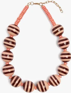 Collar corto con medalla central y piedra - Parfois - FashionsVida