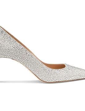 Tacchi STUART WEITZMAN Stuart Power Shine, Bianchi 40 - Swarovski - FashionsVida