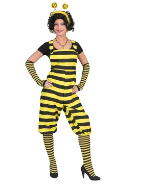Süsse Biene-Damenkostüm Latzhose gelb-schwarz - ESPA - FashionsVida