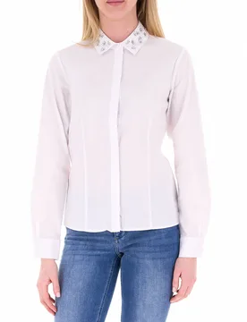 Camicia misto cotone LIU JEANS PANNA 38 - Liu jo - FashionsVida
