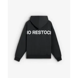 Sudadera con capucha de hombre con bolsillo canguro y letrero trasero