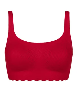 Women's 1 Pack ZERO Feel Bliss Festive Top Shanghai Red Extra Large - Red - Size: Extra Large - Sloggi - FashionsVida