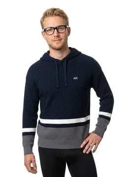 Exchange Sweat à Capuche Xm002171_af22240 Deep Navy / Chimera XL Homme - Giorgio Armani - FashionsVida