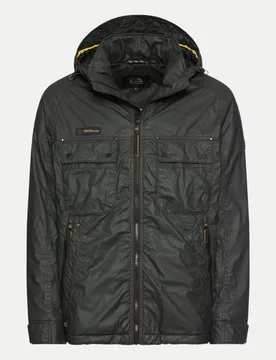 Jacke aus gewachster Baumwolle Schwarz M - Camel active - FashionsVida