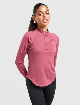 Running Tempo 1/4 Zip Top Damen - Damen, Rosa - female - Size: L - Nike - FashionsVida
