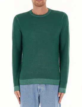 SUN68 Maglione lana merino VERDE S - Sun68 - FashionsVida