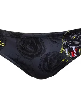 Wild Panther Swimming Brief Black S Men - TURBO - FashionsVida