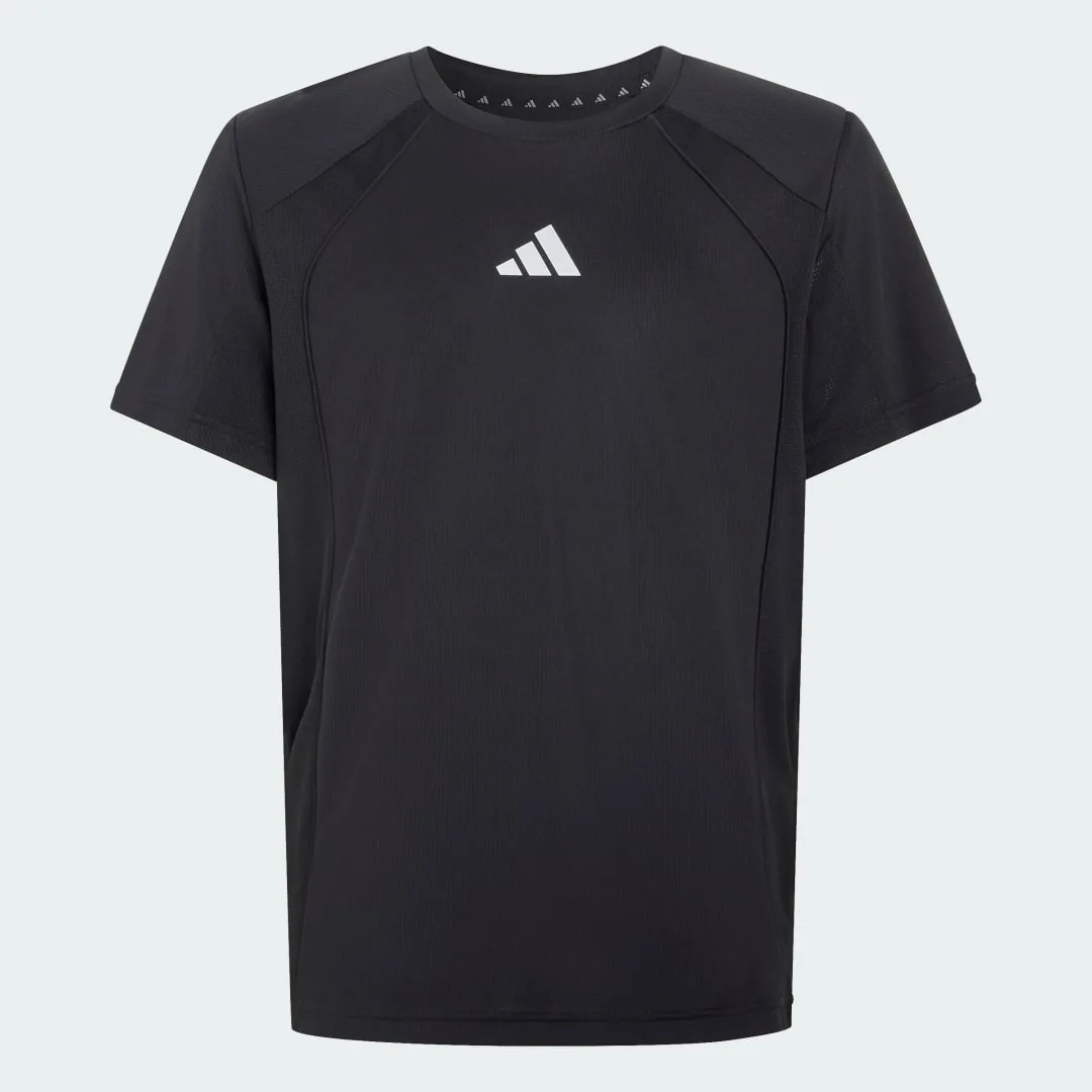 T-SHIRT TECH APPAREL CLIMACOOL 5-6A Black / Reflective Silver - Adidas - FashionsVida