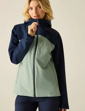 Women's Torrek III Hooded Stretch Walking Waterproof Jacket in Navy Size: 14 - Navy - Size: 14 - Dare 2b - FashionsVida