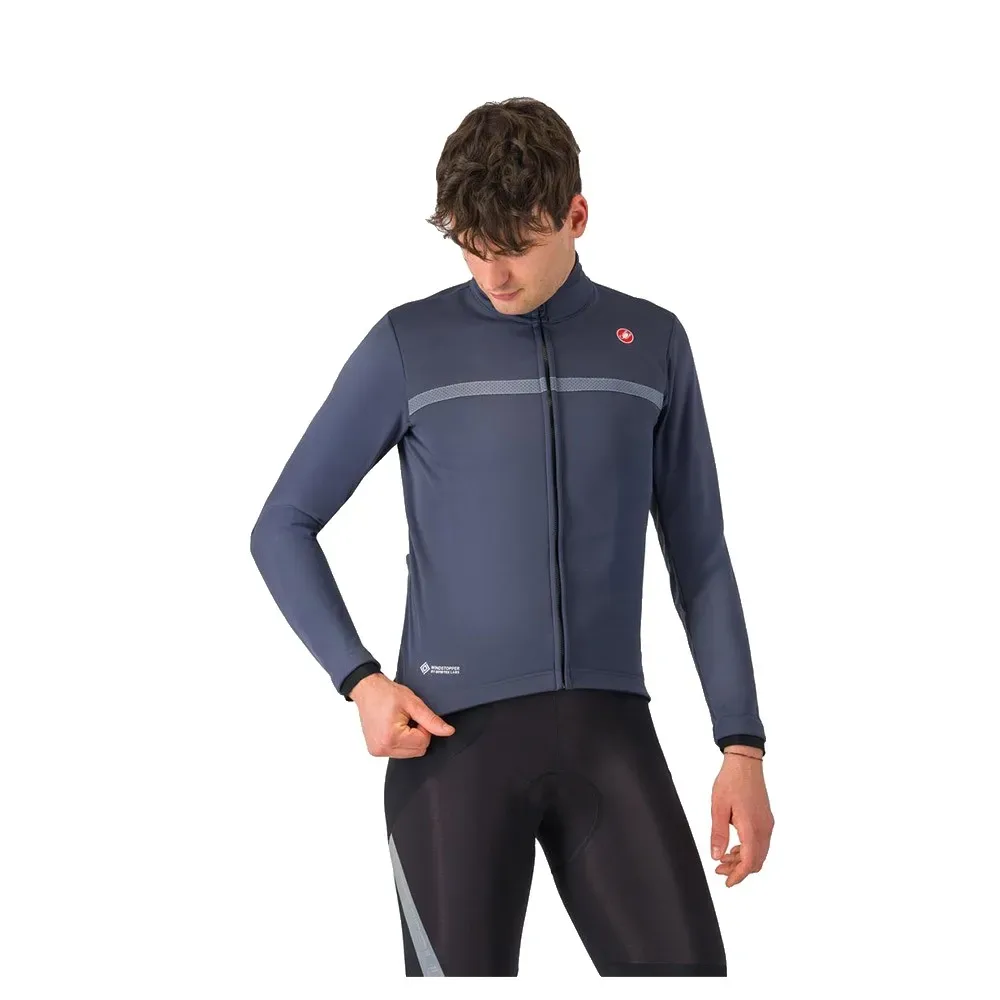 Giacca Estremo 2 Gore-tex Infinium™ Windstopper® Dark Steel Blue - Castelli - FashionsVida