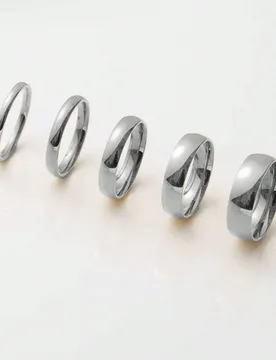 Pieza Anillo minimalista en forma de S hueco de 2/3/4/5mm, joyería delicada para mujer, regalo perfecto 9 - Shein - FashionsVida