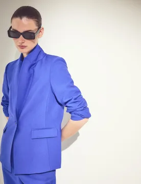 Blazer de mujer liso tumbleada - Woman El Corte Inglés - FashionsVida
