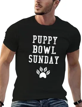 Puppy Bowl Sunday Cool Sports Puppy Game Lover T-Shirt sweat rapper graphic tees Men's t-shirt - Aliexpress - FashionsVida