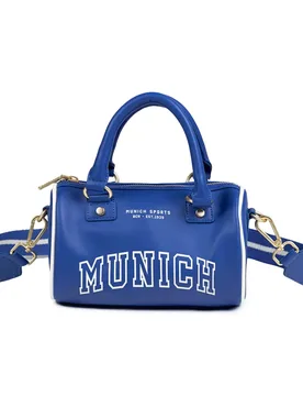 Borsa Court Barrel Blue One Size - MUNICH - FashionsVida