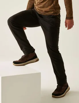 Highton Water Repellent Trekking Trousers Black male - Regatta - FashionsVida