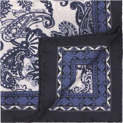 Pañuelo de bolsillo estampado Seda de hombre