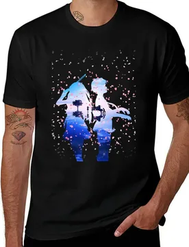 Your Lie in April Shigatsu wa Kimi no Uso Kaori & Kousei Anime Cherry Blossoms Classic T-Shirt - Aliexpress - FashionsVida