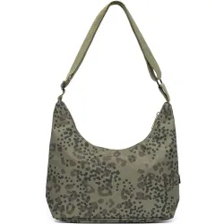 Bolso con cremallera compacto de mujer