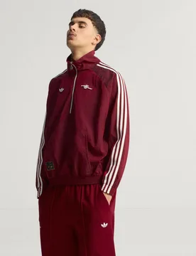 Giacca Terrace Icons Half Zip Arsenal FC M Team Coll Burgundy 2 - Adidas - FashionsVida