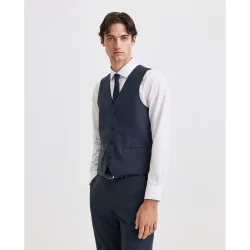 Chaleco de traje para hombre cuadro gales