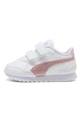 Sneakers Bianche e Rosa St Runner V4 Sl Glitter V Inf 26
