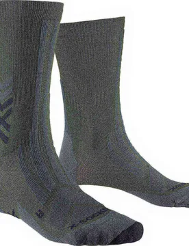 Calzini Hike Discover Crew Dark Sage / Black EU 42-44 - X-SOCKS - FashionsVida