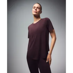 Camiseta de manga corta microperforada de training de mujer