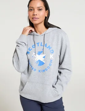 Scotland Flag Overhead Hoodie - Grey - Grey - Size: XL - Mountain Warehouse - FashionsVida