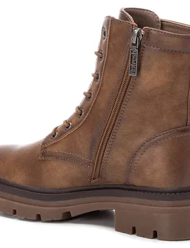 Botín militar de mujer con cremallera lateral - Refresh - FashionsVida
